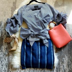 Anthropologie, denim skirt